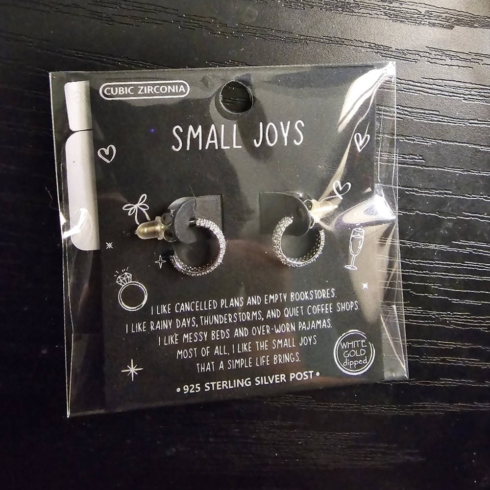 Small Joys Sterling Hoop Earrings